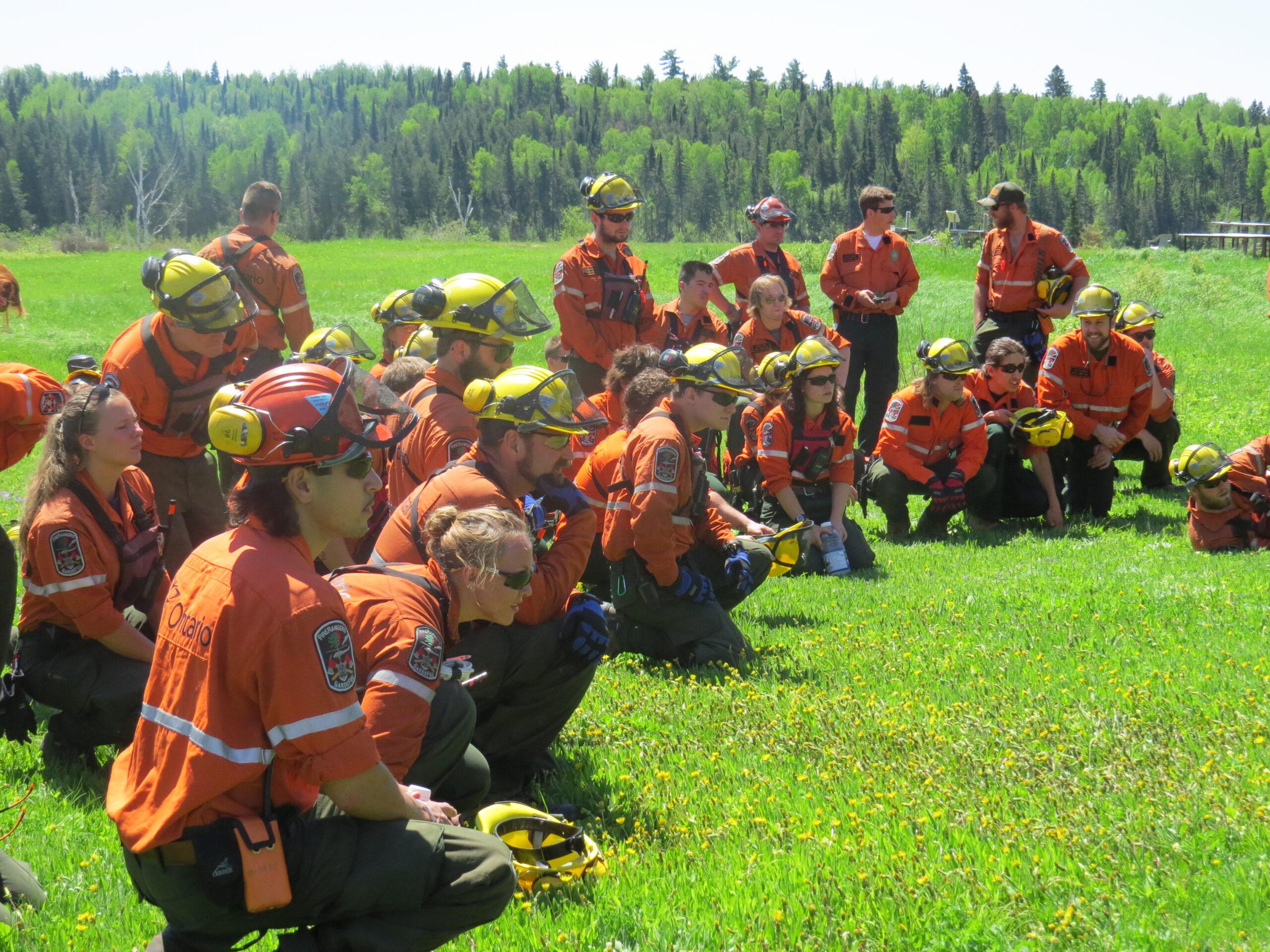 IMG_2312 The group of trainees at the firefighting training course.
